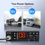 Retevis MB3A 40-Channel AM/FM CB Radio Kit Mobile Car Radio With MR500 Antenna