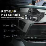 Retevis MB3 AM/FM Dual Mode CB Radio 40CH Emergency Channel 9/19 for Truckers