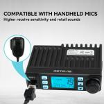 Retevis MB1 CB Radio Dual Mode AM/FM 40 Channel 9/19 Channel + MR500 CB Antenna