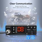 Retevis MB3A 40-Channel AM/FM CB Radio Kit Mobile Car Radio With MR500 Antenna