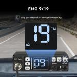 Retevis MB3 AM/FM Dual Mode CB Radio 40CH Emergency Channel 9/19 for Truckers
