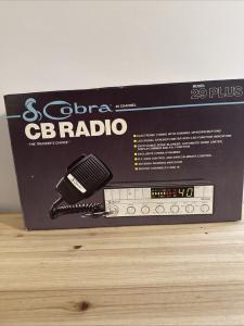 VINTAGE COBRA 29 PLUS CB RADIO W/ MIC 40 CHANNEL New Old Stock In Original BOX