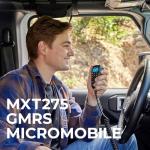 Midland® - MXT275VP4-15 Watt GMRS MicroMobile Two-Way Radio - ATVs UTVs and Other Off-Road Vehicles - Overlanding Gear - Extended 3dB gain Roll Bar Mount Antenna Microphone Extension Cable