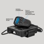 Midland® MXT575 GMRS Mobile Radio, Two-Way Radio with NOAA Weather Scan and Alert - for Farms, Ranches, Overlanding - Repeater Capable, Integrated Control Mic,- External Magnetic Mount