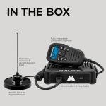 Midland® MXT575 GMRS Mobile Radio, Two-Way Radio with NOAA Weather Scan and Alert - for Farms, Ranches, Overlanding - Repeater Capable, Integrated Control Mic,- External Magnetic Mount