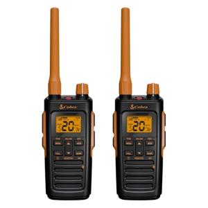 Cobra Trailblazer 450 GMRS Radio (2-Pack) – IP54 Weather Resistant, 16hr Battery, 2.5W Long Range Walkie Talkies, Large LCD Display, NOAA, Programmable Software, Removable Antenna, Repeater Capable