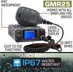 Rugged Radios GMRS 25 Watt Waterproof Two Way Mobile Radio Only for Overlanding Off Road Farming
