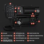 Radioddity DB40-G GMRS Mobile Radio, 40W Long Range Repeater-Capable Two Way Radio with Dual Display, VOX, 169 Channels, UHF RX, for Off-Road, Vehicle Communication