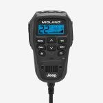 Midland® - MXT275® Jeep Branded MicroMobile GMRS Radio - 15 Watts Two-Way Radio with Integrated Control Microphone - Overland Tractors Detachable External Magnetic Mount Antenna - 8 Repeater Channels