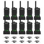 Retevis RB26H Walkie Talkies Long Range,Walkie Talkies with Earpiece, GMRS Radio, USB-C, Hidden Display, 2000mAh Battery, Flashlight, Two Way Radio Long Range for Hospitality Healthcare(10 Pack)