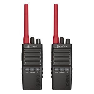 Cobra Trailblazer 500 GMRS Radio (2-Pack) – IP54 Rugged No-Display Design, 2.5W Long Range Walkie Talkies, 16hr Battery, Swivel Holster, Programmable Software, Removable Antenna, Repeater Compatible