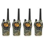 Midland GXT1050VP4 GMRS Radios - 4 Pack Bundle w/Headsets and Chargers