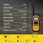 Retevis RB48 Plus IP67 Waterproof Heavy Duty Long Range Walkie Talkies, GMRS Radio, Construction Jobsite Two Way Radio, NOAA, Shock Resistant, Dual PTT, Vibration Reminder(4 Pack)