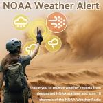 SAMCOM T2 GMRS Radio 2W Long Range Walkie Talkie NOAA Weather Rechargeable Heavy Duty Two Way Radio,Group Call Radios Walkie-talkies with Earpiece, USB-C Charger, Flashlight,4 Packs