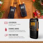 Cobra Trailblazer 450 GMRS Radio (2-Pack) – IP54 Weather Resistant, 16hr Battery, 2.5W Long Range Walkie Talkies, Large LCD Display, NOAA, Programmable Software, Removable Antenna, Repeater Capable
