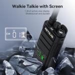 Retevis RB26H Walkie Talkies Long Range,6 Way Multi Unit Charger,Full Kit with Earpiece Kit,Hidden Display,Built in 2000mAh Battery, GMRS Repeater Capable, for Hospitality School Warehouse (6 Pack)