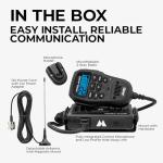Midland® - MXT275® Jeep Branded MicroMobile GMRS Radio - 15 Watts Two-Way Radio with Integrated Control Microphone - Overland Tractors Detachable External Magnetic Mount Antenna - 8 Repeater Channels