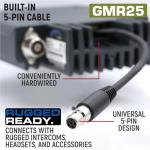 Rugged Radios GMRS 25 Watt Waterproof Two Way Mobile Radio Only for Overlanding Off Road Farming