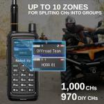2 Pack Radioddity GM-30 Plus GMRS Handheld Radio + 2 Radioddity RS22 Remote Speaker Mic with Clear Sound