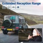 SIGNALPLUS 2m 70cm GMRS Mobile Antenna for Vehicle, VHF UHF Car Ham Radio Antenna with Spring Base, Car Bonnet Bracket, PL259, Compatible with Amateur Mobile Radio, Ham Radio, GMRS Two Way Radio