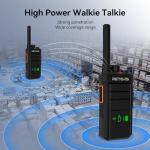 Retevis RB26H Walkie Talkies Long Range,6 Way Multi Unit Charger,Full Kit with Earpiece Kit,Hidden Display,Built in 2000mAh Battery, GMRS Repeater Capable, for Hospitality School Warehouse (6 Pack)