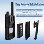 SAMCOM T2 GMRS Radio 2W Long Range Walkie Talkie NOAA Weather Rechargeable Heavy Duty Two Way Radio,Group Call Radios Walkie-talkies with Earpiece, USB-C Charger, Flashlight,4 Packs