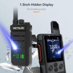 Retevis RB26H Walkie Talkies Long Range,Walkie Talkies with Earpiece, GMRS Radio, USB-C, Hidden Display, 2000mAh Battery, Flashlight, Two Way Radio Long Range for Hospitality Healthcare(10 Pack)