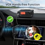 Radioddity DB40-G GMRS Mobile Radio, 40W Long Range Repeater-Capable Two Way Radio with Dual Display, VOX, 169 Channels, UHF RX, for Off-Road, Vehicle Communication