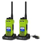 Retevis Ailunce HA1G GMRS Radio, Upgrade Chirp, GMRS Handheld Radio, IP67 Waterproof, USB C Rechargeable, Repeater Capable, NOAA, 2 Way Radio Long Range for Hunting, Camping, Emergency (Green 2 Pcs)