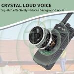 Retevis RB89 Walkie Talkies with Earpiece, Professional Wireless Walkie Talkie, GMRS, Rugged 2 Way Radio, 2600mAh Battery, Two Way Radios Long Range for Construction, Hotels, Business(4 Pack)