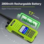 Retevis Ailunce HA1G GMRS Radio, Upgrade Chirp, GMRS Handheld Radio, IP67 Waterproof, USB C Rechargeable, Repeater Capable, NOAA, 2 Way Radio Long Range for Hunting, Camping, Emergency (Green 2 Pcs)