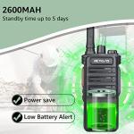 Retevis RB89 Walkie Talkies with Earpiece, Professional Wireless Walkie Talkie, GMRS, Rugged 2 Way Radio, 2600mAh Battery, Two Way Radios Long Range for Construction, Hotels, Business(4 Pack)