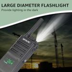 Retevis RB89 Walkie Talkies with Earpiece, Professional Wireless Walkie Talkie, GMRS, Rugged 2 Way Radio, 2600mAh Battery, Two Way Radios Long Range for Construction, Hotels, Business(4 Pack)