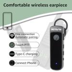 Retevis RB89 Walkie Talkies with Earpiece, Professional Wireless Walkie Talkie, GMRS, Rugged 2 Way Radio, 2600mAh Battery, Two Way Radios Long Range for Construction, Hotels, Business(4 Pack)