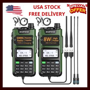 BAOFENG GM-15 Pro GMRS Handheld Radio 8W Long Range Walkie Talkie NOAA Weather