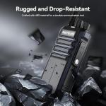 Retevis RT86A Long Range Walkie Talkies with Earpiece, High Power GMRS Two Way Radio with 6 Way Charger, Group Call, Easy Pairing, Waterproof Durable 2 Way Radio for Construction, Industry(6 Pack)