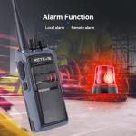 Retevis MateTalk C4 Handsfree Walkie Talkies with Mic,Smart Voice Control, Voice Activated, 2500mAh,USB-C,GMRS Repeater Capable,Professional Two Way Radio for Security Construciton Farm(4 Pack)