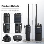 Retevis RT86A Walkie Talkies Long Range, Heavy Duty Two Way Radio with Mic, GMRS 2 Way Radio, Group Call, Easy Pairing, for Construction Industry(4 Pack)