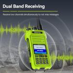 Retevis Ailunce HA1G GMRS Radio, Upgrade Chirp, GMRS Handheld Radio, IP67 Waterproof, USB C Rechargeable, Repeater Capable, NOAA, 2 Way Radio Long Range for Hunting, Camping, Emergency (Green 2 Pcs)