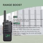Retevis RB89 Walkie Talkies with Earpiece, Professional Wireless Walkie Talkie, GMRS, Rugged 2 Way Radio, 2600mAh Battery, Two Way Radios Long Range for Construction, Hotels, Business(4 Pack)