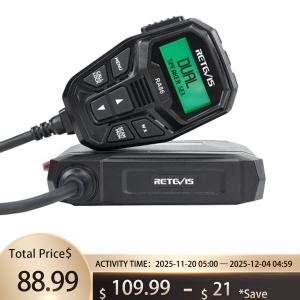 Retevis RA86 GMRS Transceivers Mobile Radio Car Radio Station Repeater Chennels