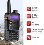 Long Range 100 Mile Walkie Talkie Two Way Radio Charge Headset Waterproof 2 PACK