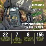 Rugged GMR2 PLUS GMRS and FRS Two Way Handheld Radio Overland Off Road Jeep