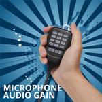 Radioddity DB25-G GMRS Mobile Radio 25W Two Way Radio Long Range Quad Watch