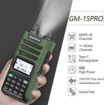 BAOFENG GM-15 Pro GMRS Handheld Radio 8W Long Range Walkie Talkie NOAA Weather