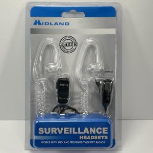 NEW Midland AVPH3 Surveillance Headset FRS GMRS Two-Way Radio Mic Orig Equipment