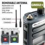 Rugged GMR2 PLUS GMRS and FRS Two Way Handheld Radio Overland Off Road Jeep