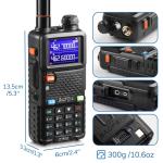 [2 PCS] Baofeng UV-5G Plus GMRS Radio, 5W, 2500mAh USB-C Battery, Frequency Copy