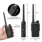 Baofeng MP31 GMRS Radio [1 Pair] | 2W | IP54 Waterproof | USB-C Charging | VOX