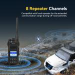 Ailunce HA1G Dual Band GMRS Handheld Radio NOAA Type-C Two Way Radio For Outdoor